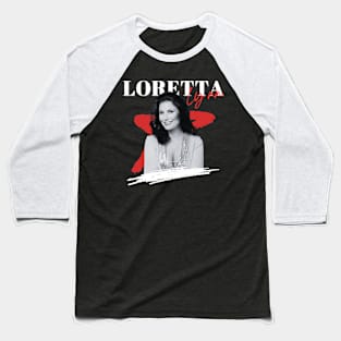 Loretta lynn 70s retro style Baseball T-Shirt